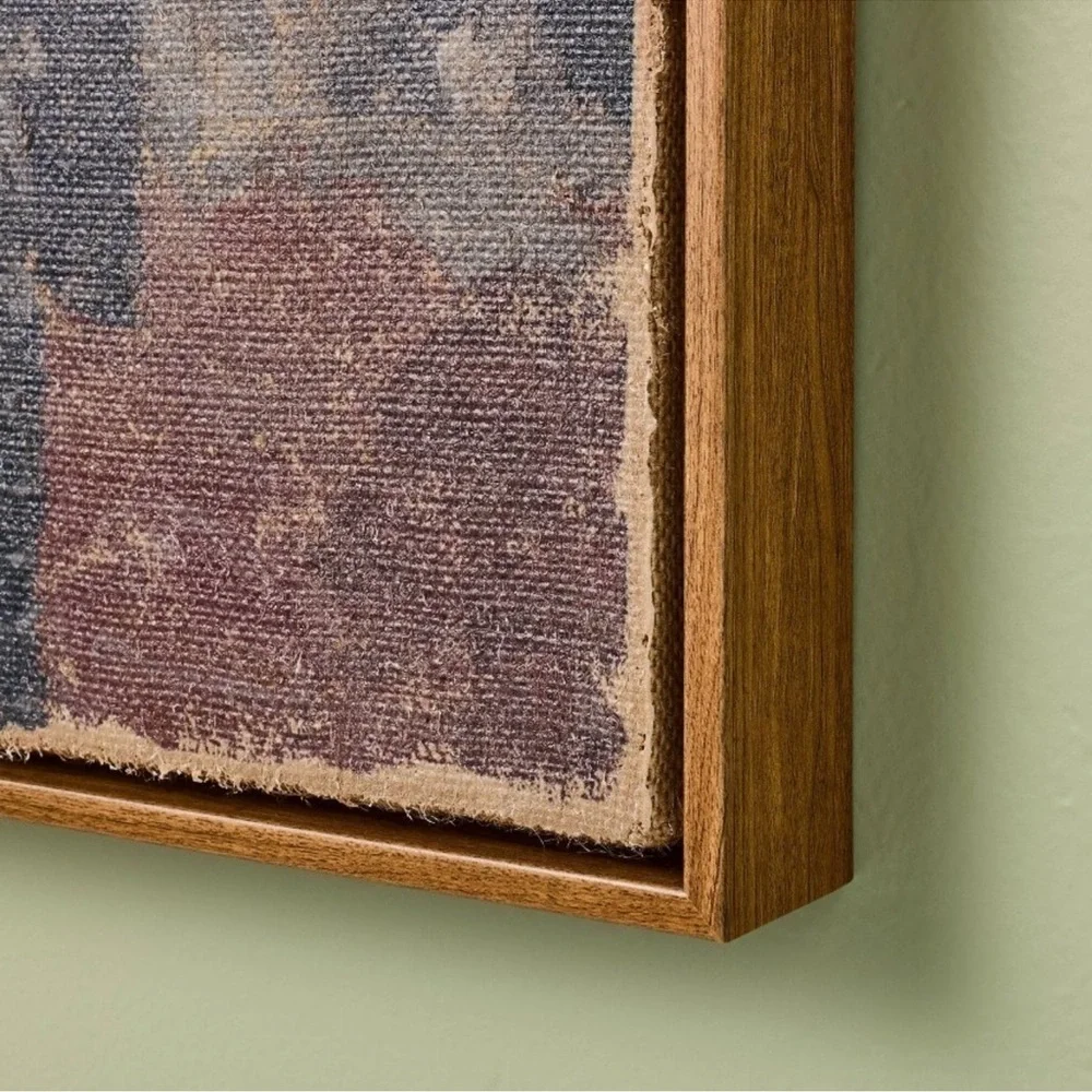 NWT Vertical Dining Still Life Framed Burlap Wall Art from Hearth & Hand